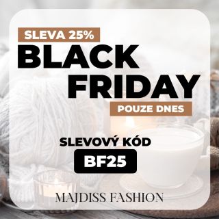 Dnešek si zaslouží něco speciálního 🖤 Black Friday sleva – 25 % 🔥 Stačí zadat kód BF25 a máš krásný kousek výhodněji ✨...