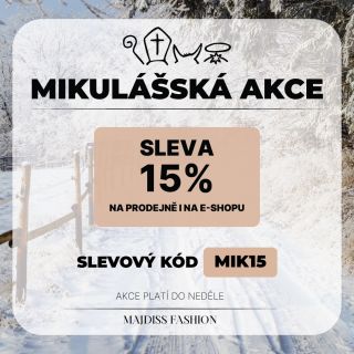 🎁 MIKULÁŠSKÁ AKCE JE TADY! Získej 15% slevu na celý nákup – v e-shopu i na prodejně! Stačí zadat kód MIK15 🎅✨ 🛍️ Nakupuj...